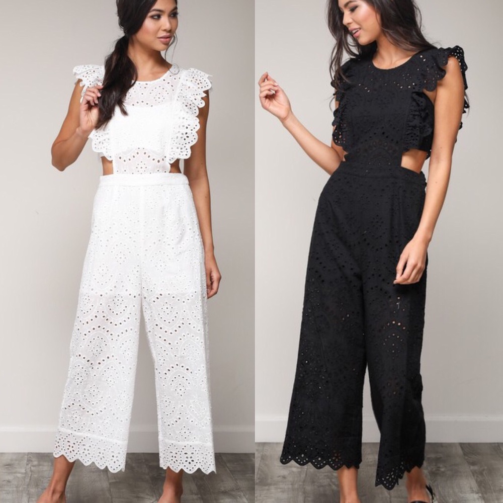 White Lace Jumpsuit